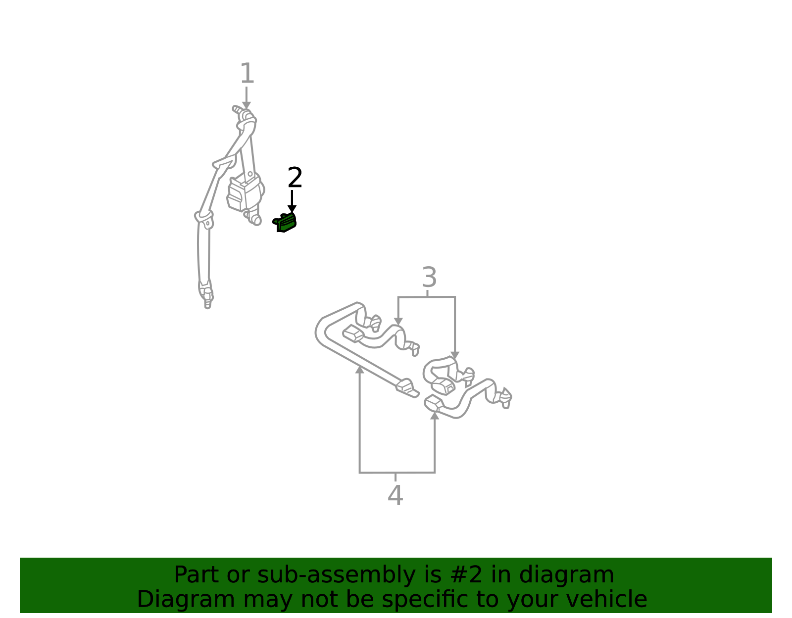 2001-2002 Nissan Pathfinder Belt & Retractor Hook 88890-3W702 | Scott ...