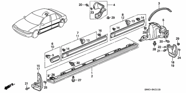 Side Protector for 1993 Honda Accord #0