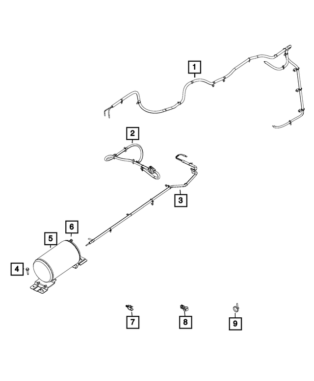 68271555AA - Rear Suspension: Air Suspension Reservoir for Mopar Image