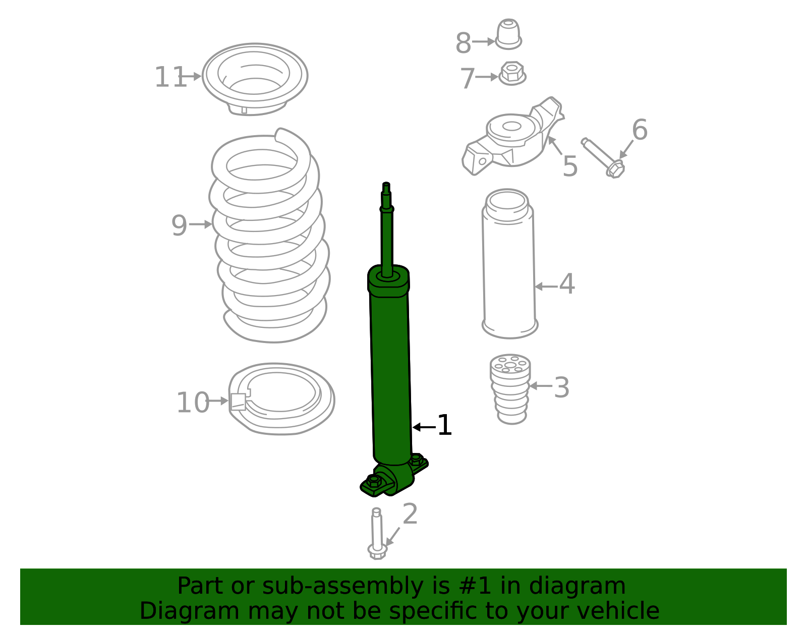 2017.12.26 さき出品 2016-2019 Lincoln Shock Absorber Assembly F2GZ-18125-Z | OEM Parts