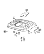 4627274AA - 3.6L Gas; Engine: Engine Cover Attach Ball Stud for Dodge: Durango | Jeep: Grand Cherokee, Grand Cherokee L Image