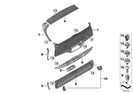7142754954 - : Clip With Seal Ring, Gray for BMW: X1 28i, X1 28iX, X1 35iX, X2 28i, X2 28iX, X2 M35iX, X3 30eX, X3 30i, X3 30iX, X3 M, X3 M40iX, X5 40i, X5 40iX, X5 45eX, X5 50eX, X5 50iX, X5 M, X5 M Comp., X5 M50iX, X5 M60iX Image