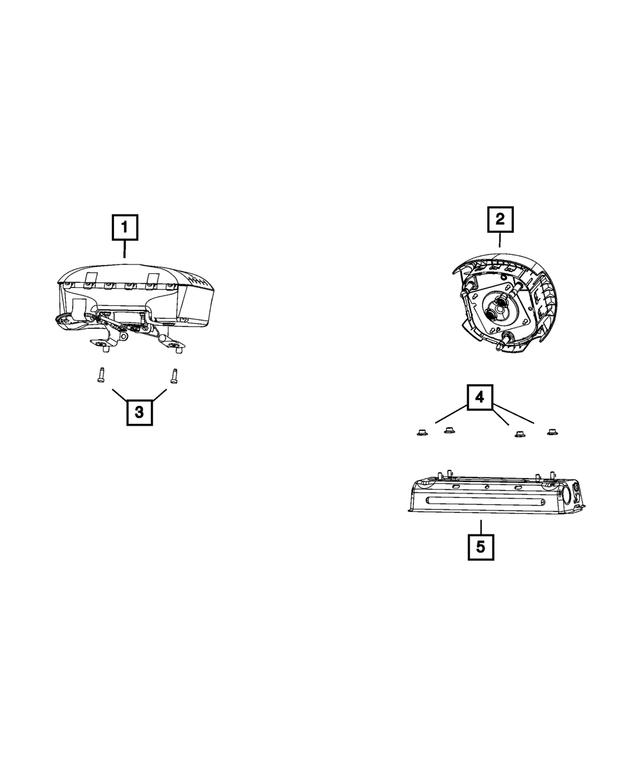 68444002AG - Restraints: Passenger Air Bag for Mopar Image image
