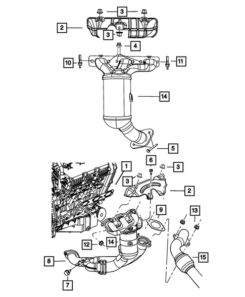 Manifolds and Vacuum Fittings for 2008 Chrysler Pacifica #0