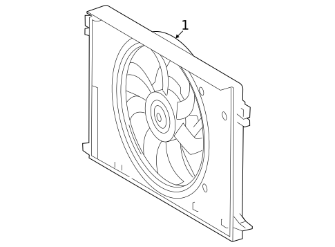 Cooling Fan for 2025 Toyota Grand Highlander #0