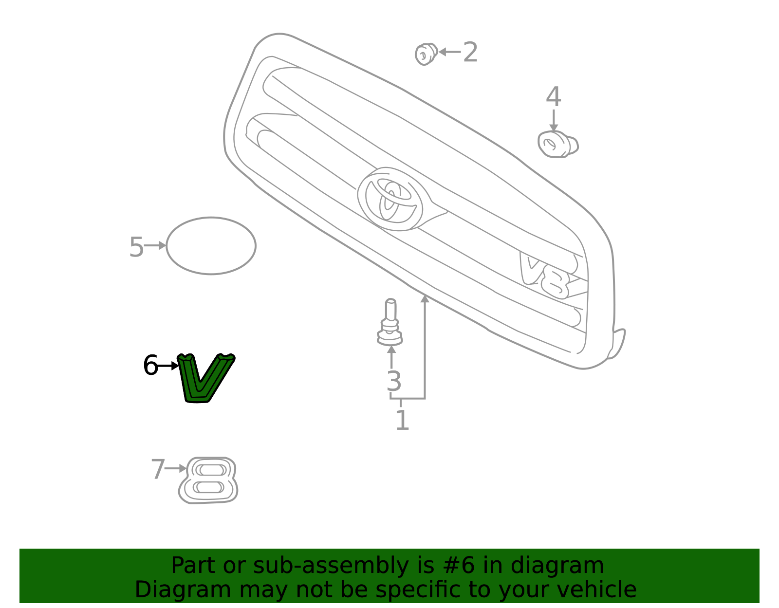 2001-2007 Toyota Sequoia Nameplate 75321-0C010 | MotorMotor