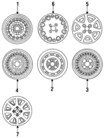 E63Z1007A - Suspension: Wheel, Styled for Ford: Tempo | Mercury: Topaz Image