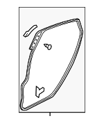 BP4K73760C - : Surround Weather-Strip for Mazda: 3 Image