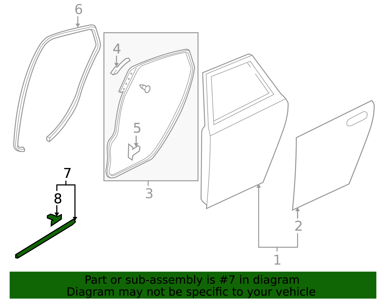 BP4K-72-76X - Lower Weather-Strip 2004-2009 Mazda 3 | Mazda-Parts
