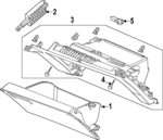 77501T20A01ZA - : Glove Box for Acura Image