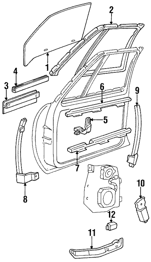 Door for 1992 Buick LeSabre #1