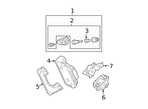 Tire Pressure Monitor Components for 2006 Acura TL #0