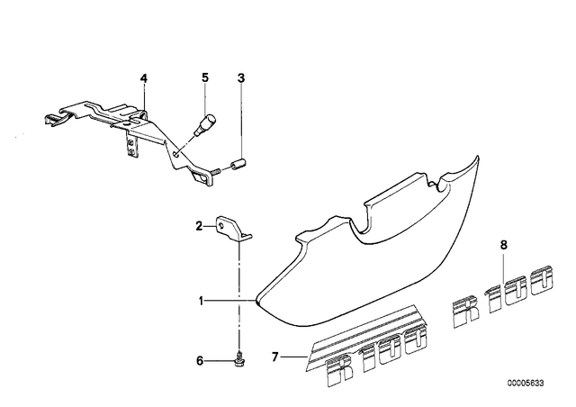46631452402 - : Holder - Right for BMW-Motorrad Image