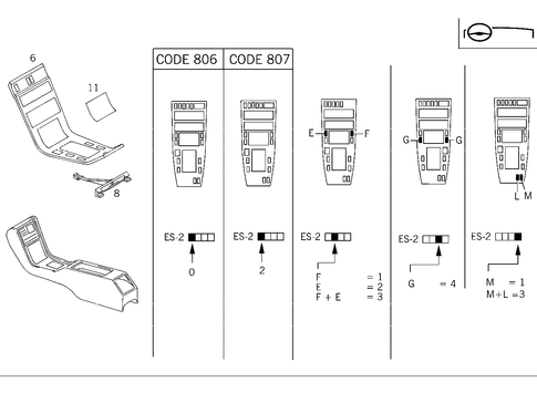 Wood Covering in Housing with Tray, One-Part for 1985 Mercedes-Benz 500SEL #1