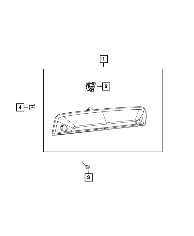 68523966AC - Electrical: Center High Mounted Stop Lamp for Mopar Image