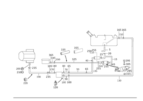 Fuel Lines, Gasoline Vehicles for 2014 Mercedes-Benz G550 #0