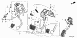 17800TBAA11 - Chassis: PEDAL ASSY., ACCELERATOR for Honda Image