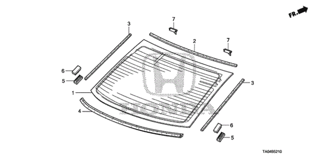 Rear Windshield for 2010 Honda Accord #0