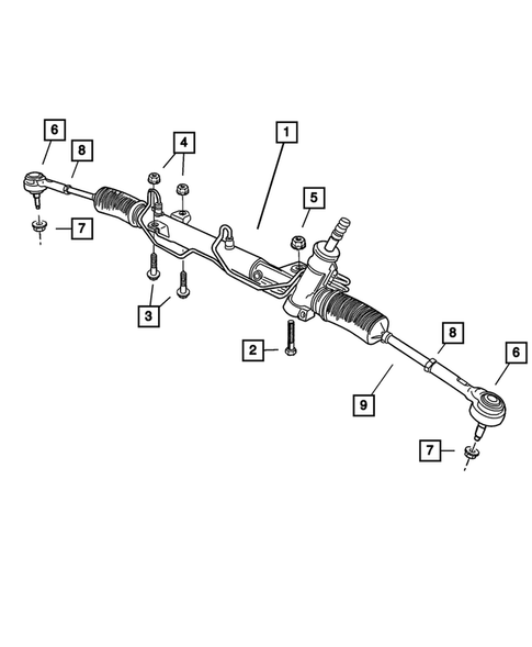 Steering Gear for 2003 Dodge Caravan #0