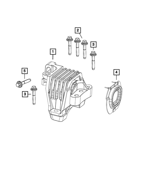 Engine Mounting for 2016 Chrysler 200 #9