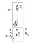 1UC82JXWAL - Restraints: Front Seat Belt And Retractor, Right for Mopar Image