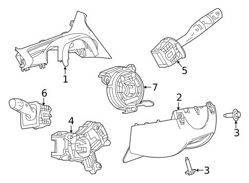 Shroud, Switches & Levers for 2022 Chevrolet Bolt EUV #0
