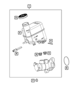 68211344AB - Brakes: Master Cylinder Reservoir Cap for Jeep: Compass | Ram: ProMaster 1500, ProMaster 2500, ProMaster 3500, ProMaster EV Image