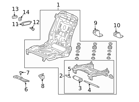 Power Seats for 2009 Acura RDX #1