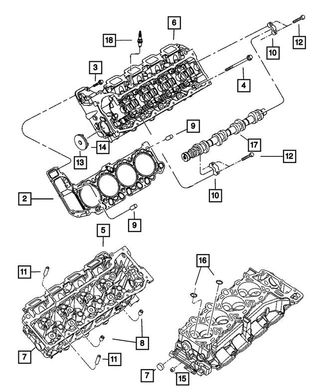 RL022133AA - 4.7L Gas; Engine: Cylinder Head for Mopar Image