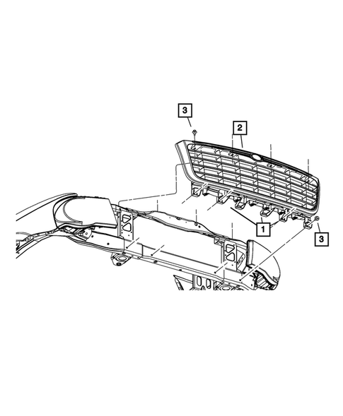 Grilles for 2009 Chrysler Aspen #0
