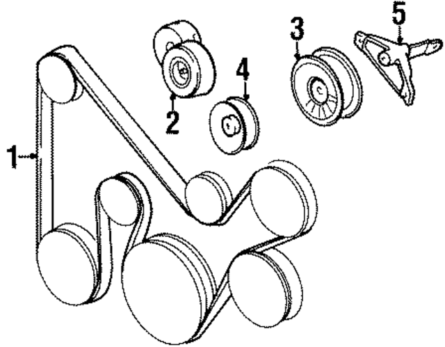4483219 - Belts &amp; Cooling: A/C Drive Belt Idler Pulley Bracket for Mopar Image