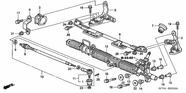 P.S. Gear Box for 2005 Honda Element #0