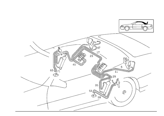 12980610501600 - : Line for Mercedes-Benz Image