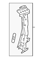 FR3Z6324300A - Body: Lock Pillar for Ford: Mustang Image