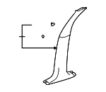 25703658 - Body: Center Pillar Trim for Pontiac: Bonneville Image