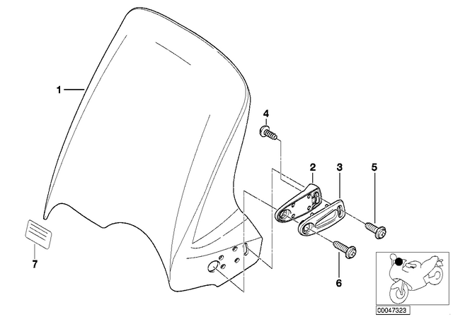 46637653640 - : Self Tapping Screw - Kb35X10 for BMW-Motorrad Image