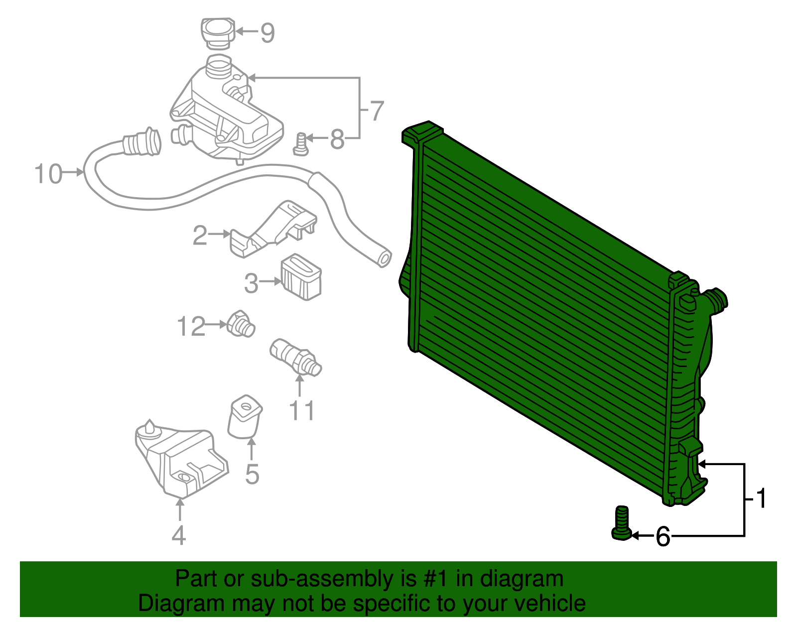 17-10-1-715-319 - Radiator - 1997-2002 BMW Z3 | BMWPartsHub