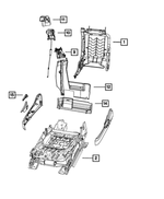 68071155AA - Interior Trim: Front Seat Back Frame for Mopar Image