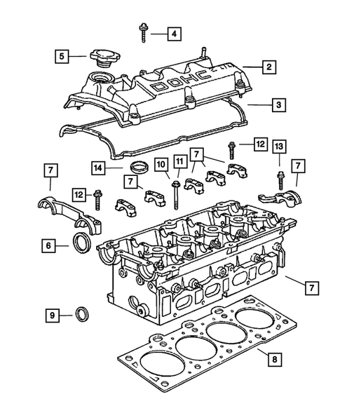 Cylinder Head for 2006 Chrysler Sebring #0