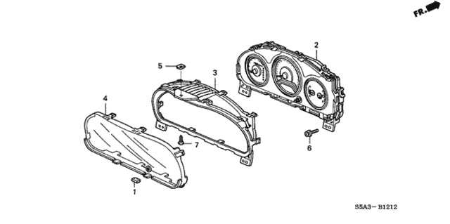 Meter Components for 2003 Honda Civic #0