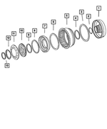 52108185AA - Automatic Transmission 5 Speed [DGJ]: Transmission Seal for Chrysler: 300, Crossfire | Dodge: Challenger, Charger, Durango, Magnum, Nitro, Sprinter 2500, Sprinter 3500 | Jeep: Commander, Grand Cherokee, Wrangler, Wrangler JK Image
