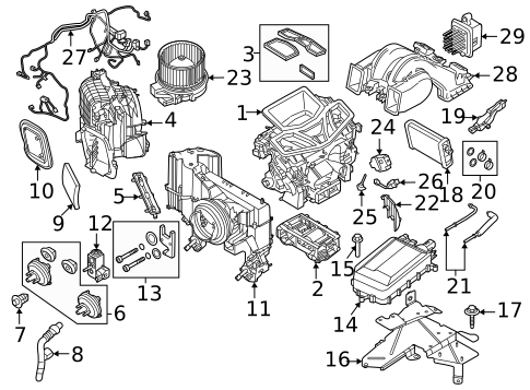 Evaporator & Heater Components for 2023 BMW iX #5