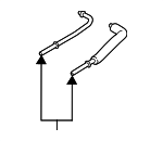 64115A43153 - : Pipe Assembly for BMW: iX Image