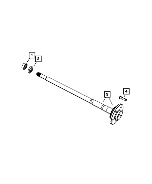 Rear Axle Shafts for 2008 Chrysler Aspen #0
