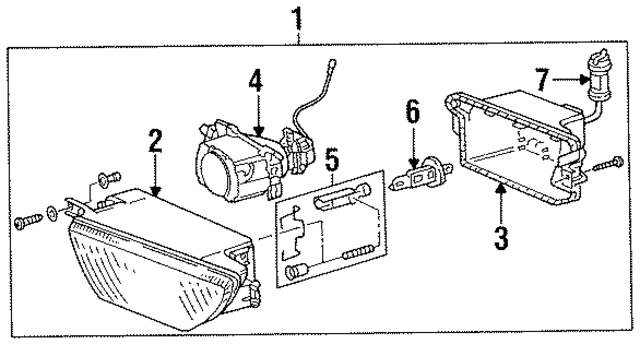 8A0941699B - Electrical: Fog Lamp Assembly for Audi Image