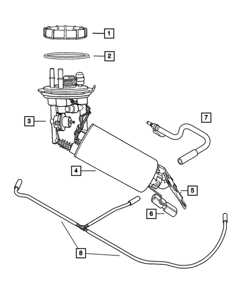 Fuel Pump and Sending Unit for 2005 Dodge Neon #0