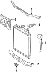 91173839 - Cooling System: Upper Tie Bar for Chevrolet: Metro Image