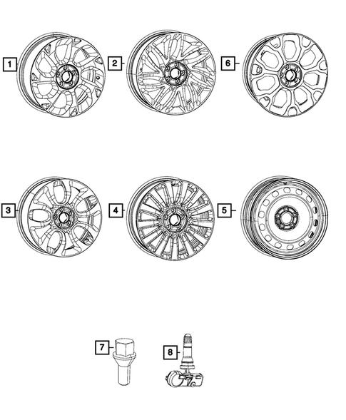 Wheels, Tires and Hardware for 2014 Fiat 500L #0