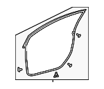 2016-2021 Toyota - Surround Weather-Strip