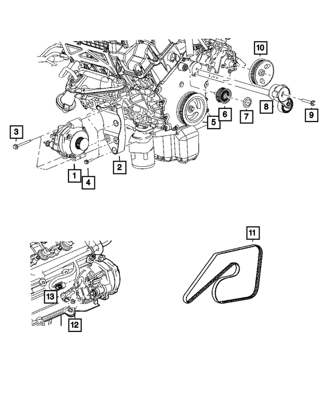 R4896803AA - Electrical: Engine Generator, Remanufactured for Mopar Image